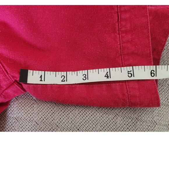 Vtg High Waisted  Red Shorts by IVY with Cargo Style Pockets Women's  Size 5/6 - Picture 7 of 8